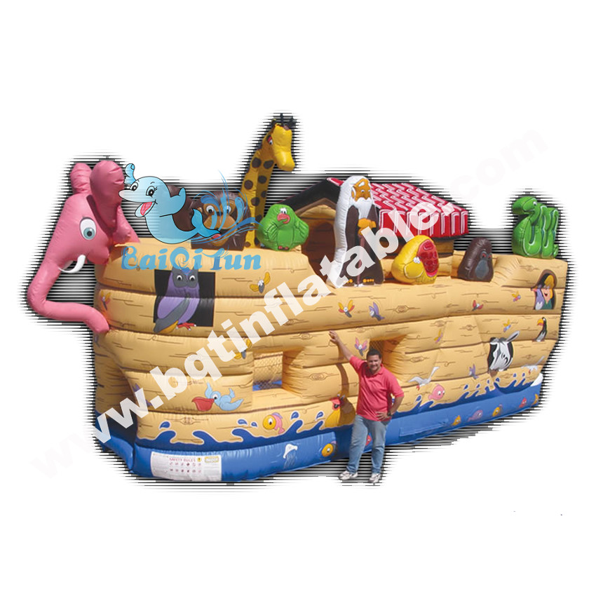 Wholesale Hot sell Inflatable animal theme boat bouncer from china suppliers