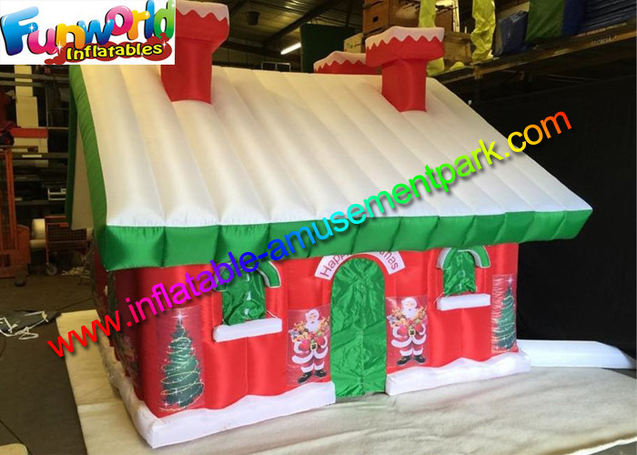 Wholesale Custom Oxford Inflatable Christmas Decorations Santa Claus House from china suppliers