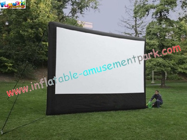 Wholesale Big Screen Outdoor Inflatable Movie Screen , Film Screening 5L x 4.5W Meter from china suppliers