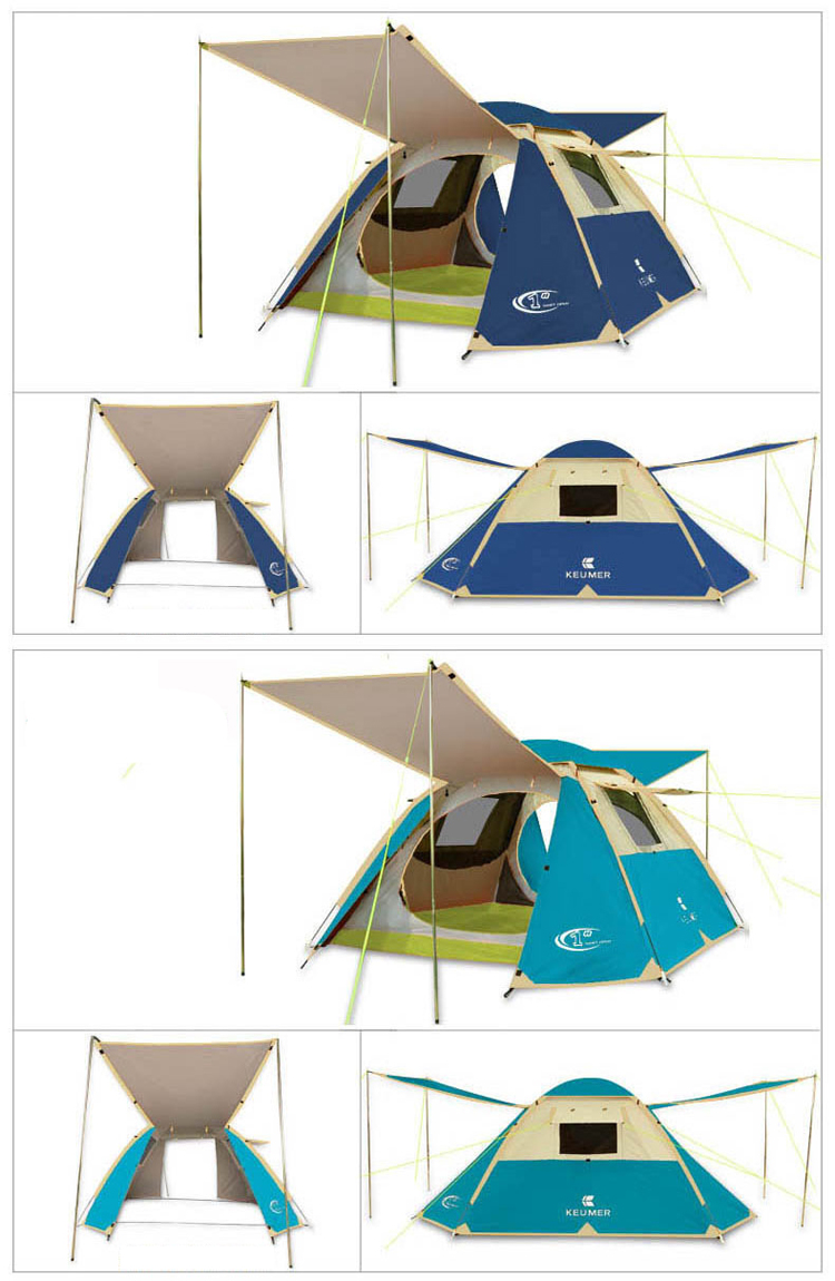 Weatherproof Pop Up Camping Tent , Stable House Looking Camping Tents