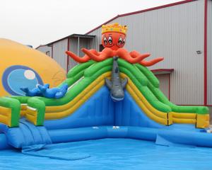Wholesale Most Popular PVC Blow up kids mobile inflatable octopus water slide amusement park for sale from china suppliers