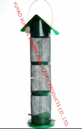 Wholesale Nut feeder ，Plastic Materials Peanuts Bird Feeder Three Level Mesh Tube Plastic Lid And Bottom from china suppliers