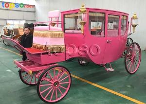 Wholesale Pink Fairytale Vintage Cinderella Carriage For Movies Props CE Approved from china suppliers