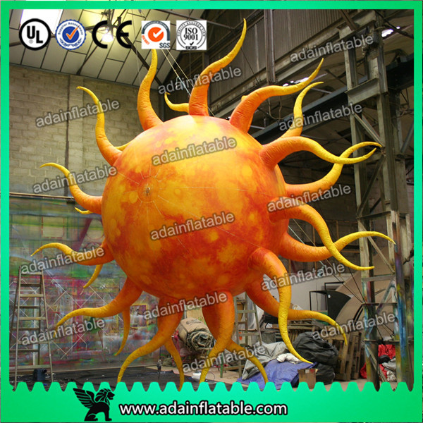 Wholesale 2M Oxford Inflatable Sun With LED Light For Event Hanging Decoration from china suppliers