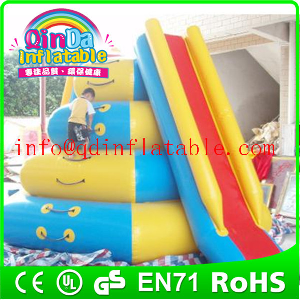 Wholesale Giant QinDa inflatable water slide for sea lake pool inflatable water pool slide from china suppliers