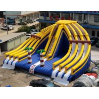 PVC Outdoor Inflatable Amusement Park With Slides Commercial Bouncer Castle