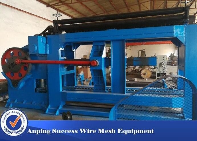Wholesale 80x100mm Hexagonal Mesh Machine , Gabion Wire Knitting Machine Stable Operation from china suppliers