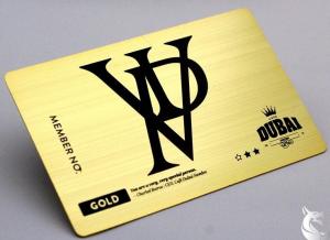 Wholesale Gold Plated Printable Metal Business Cards With Brush Effect Different Background from china suppliers