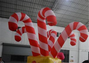Wholesale Giant Colorful Inflatable Christmas Stick / Inflatable Candy Cane Stick / Inflatable Walking Stick from china suppliers
