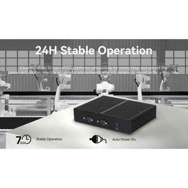 Fanless Industrial Mini PC With Intel Celeron J4125 Processor DDR3 And Dual COM