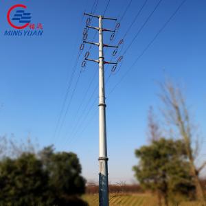 Wholesale High Voltage Electric Power Transmission Lines Q355B Galvanized Steel Lattice Pole from china suppliers
