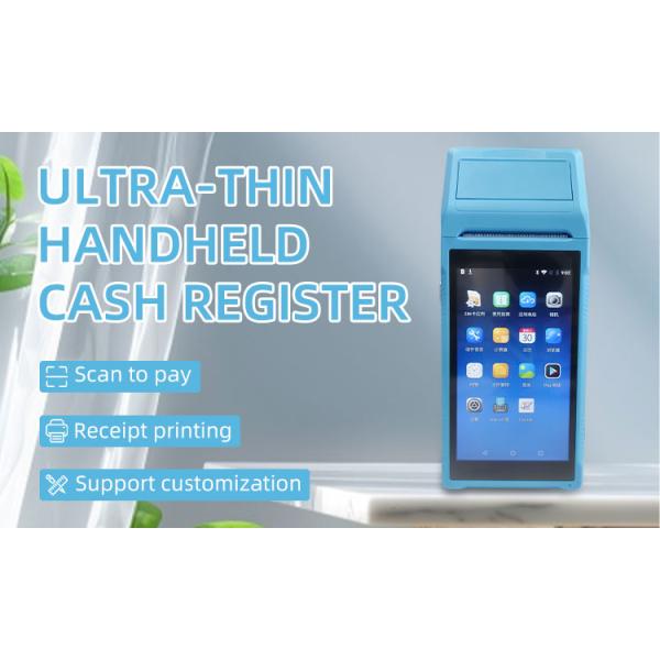 5.5inch Touch Screen Handheld POS Printer with Wireless Interface and Thermal Line Printing