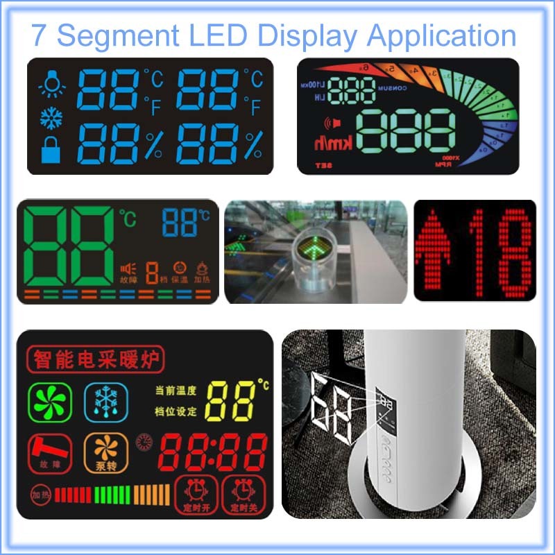 0.56 Inch 4 Digit SMD LED 7 Segment Display Red Surface Color Digital Height 14.22mm for Electronic Measurement Devices