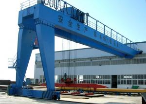 China Versatile 100T Double Girder Semi Gantry Crane Widely Used Semi Goliath Crane on sale