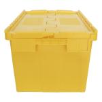 Accetable Tourtop Attached Lid Plastic Container Crate with ISO9001 Certificate