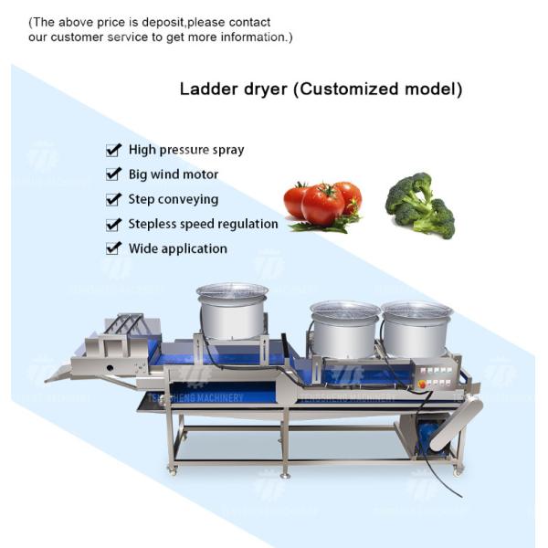 Stainless Steel Ladder Air Drying Machine Automatic Continuous Air Drying Drainer