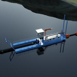 5000m3/H Mud Cutter Suction Dredge Machine With 20 Meter Dredging