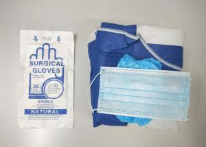 Wholesale Doctor Disposable Surgical Drapes And Gowns SMS / SPP Non Woven With Face Mask from china suppliers