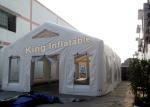 White Waterproof Inflatable Tent 0.4mm PVC Tarpaulin For Outdoor Events