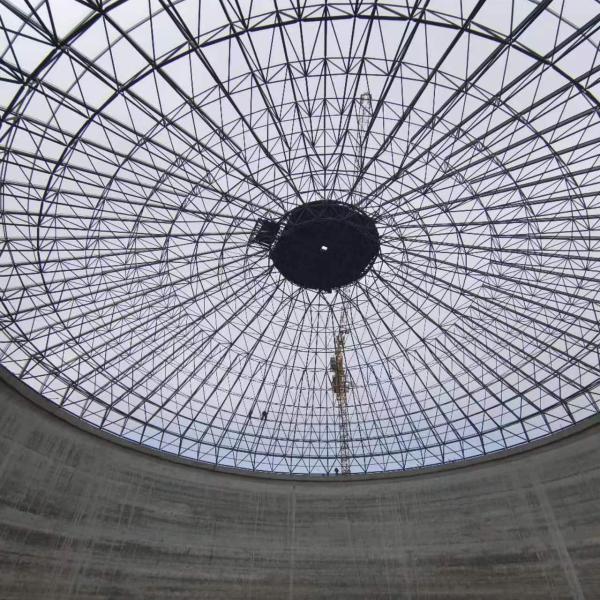 Prefabricated Steel Space Frames Structure Q235 For Clinker Silo