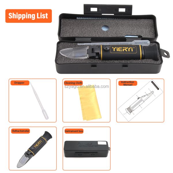 Digital Portable Brix Tester Fast Accurate Sugar Content Measurement Instrument Ideal for Control in Juice Wine and Honey
