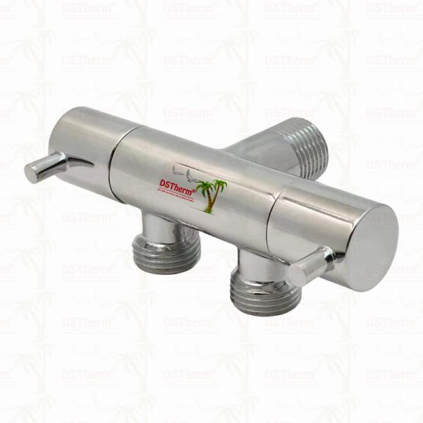 3-Way Diverter Valve Double Switch Angle Valve One-inlet Two-outlet Angle Valve Double Handle Angle Valve