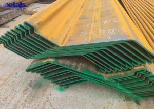 China U / Z Type Carbon Steel Piles Sheet For Construction Water Retaining Wall on sale