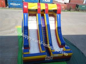 China Inflatable Double line slip and slide , inflatable slip n slide , inflatable dry slide on sale
