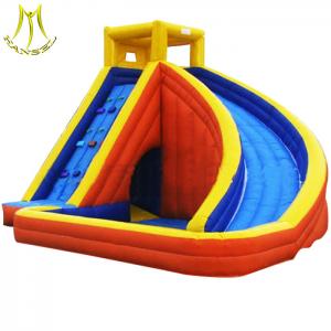 China Hansel wholesale commercial bouncy castles water slide manufacture in Guangzhou panyu on sale