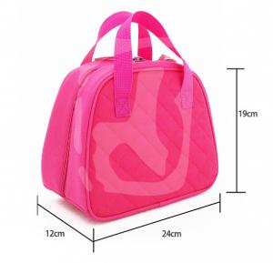 Wholesale Cooler bag custom logo 600D polyester Lunch Box Cooler Bag insulated cooler toilet kit bag from china suppliers