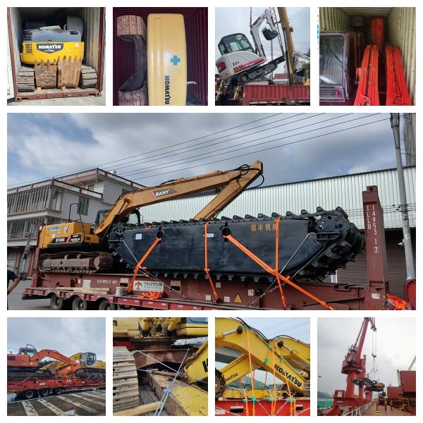 Q355B Floating Pontoon Undercarriage For 6-50T Amphibious Excavator