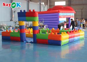 Wholesale Pvc Tarpaulin Inflatable Games Block Shape Waterproof Bumper Car Fence Toy Playground Building from china suppliers