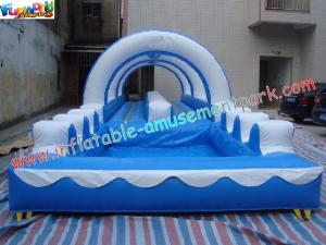 Wholesale 0.55 mm Blue Giant Waterproof Outdoor Inflatable Water Slides For Kids And Adults from china suppliers