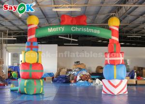 Wholesale 5*4m Inflatable Christmas Arch With Gift Box For Garde / Street from china suppliers