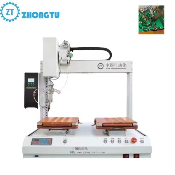 Hot Pressing Bar Single Platform Desktop Robot 4 Axis Pcb Automatic Soldering
