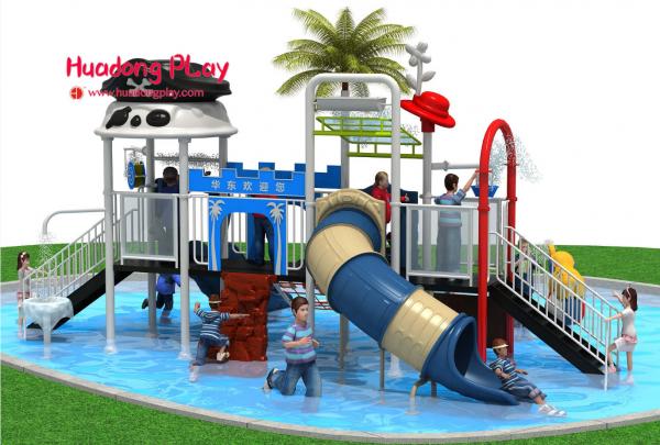 Adventurous Water Park Playground Equipment , Attractive Water Park Slide 820*530*410cm