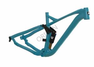 Wholesale Blue / Red 29er Full Suspension Frame , Full Suspension Mountain Frame from china suppliers