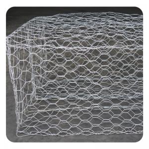 China 2.0-4.0mm Wire Gauge Hexagonal Wire Mesh Gabion Retaining Wall 8x10cm Punching Service on sale