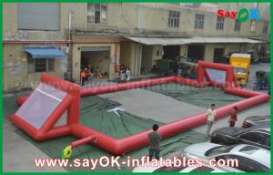 Wholesale Inflatable Football Game Giant 0.5mm PVC Tarpaulin Inflatable Football Field , Portable Inflatable Soccer Field from china suppliers