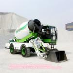 Diesel Self - Load Mobile Concrete Mixer With Drum 290 Degree Slewing