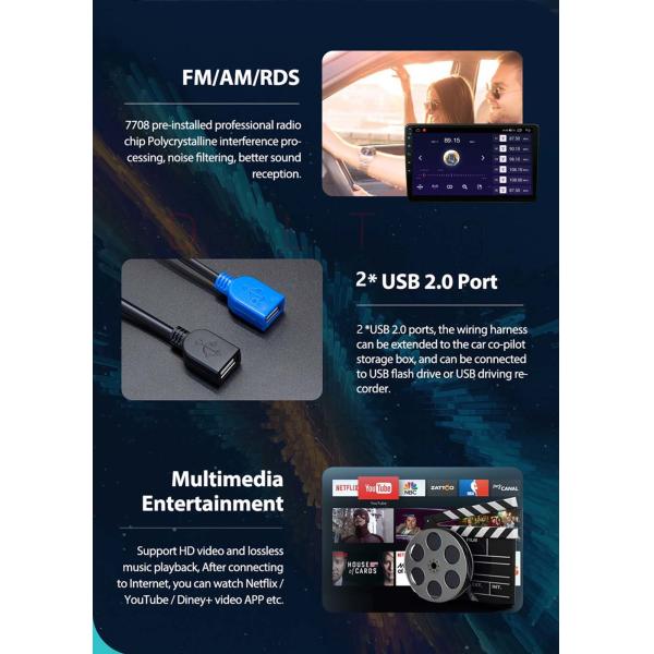 10.4" Maserati Android Auto Android 10 Radio Maserati Gt 2007-2019 GPS Stream Wireless Music