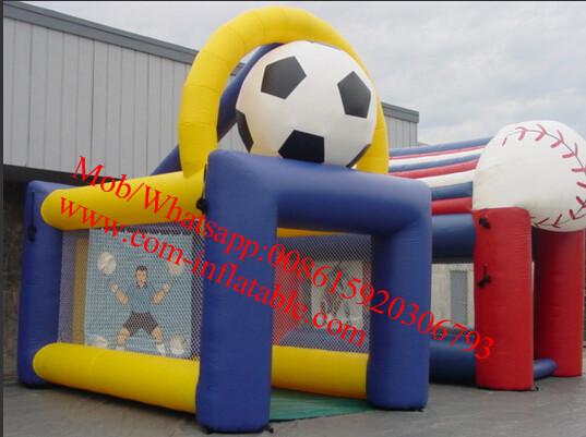 Quality World Cup Soccer Inflatable goal Inflatable Goal Kick Fantasy Inflatable Soccer Game Goal for sale
