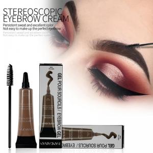 Wholesale Waterproof Liquid Eyebrow Cream With Brush Long Lasting Makeup Dye Eyebrow Gel from china suppliers