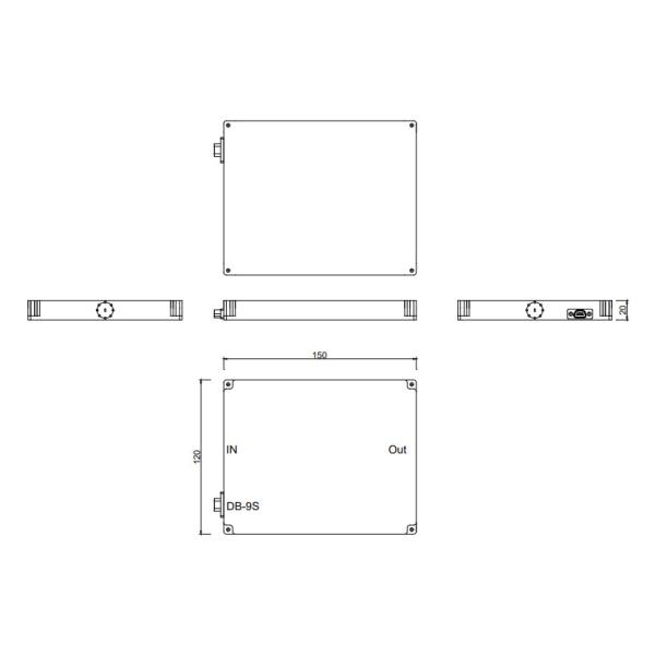 50 - 75 GHz Millimeter Wave Amplifiers Psat 23 dBm RF Amplifier Module