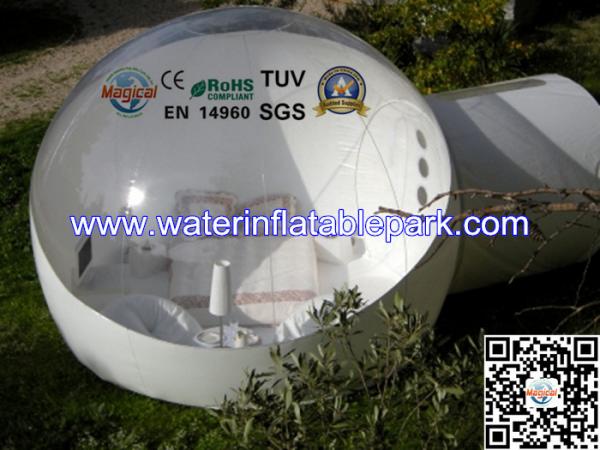 Quality Single Layer PVC Inflatable Bubble Tent , Inflatable Igloo Tent for sale