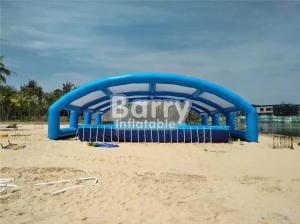 Wholesale Blue And White Inflatable Shelter Tent For Metal Frame Pool Beach from china suppliers