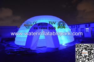 Waterproof LED Inflatable Igloo Tent  , Lighting Inflatable Bar Tent