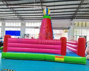Wholesale 0.55mm PVC Inflatable Climbing Wall Jumping Bounce House from china suppliers