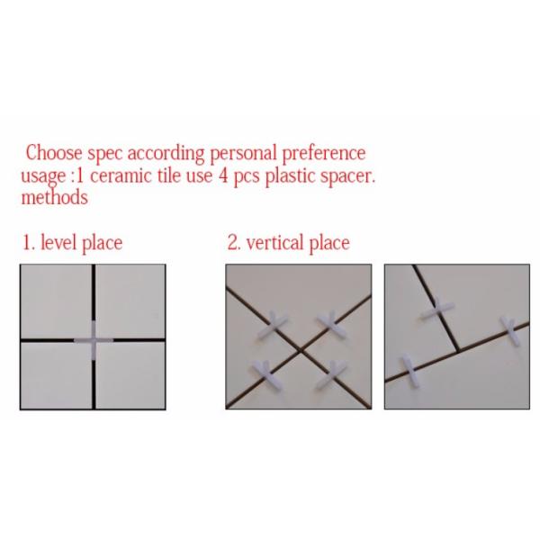 Self Leveling Y Type 1.5mm Self Leveling Wall Tile Spacers For Floor Ceramic Positioning