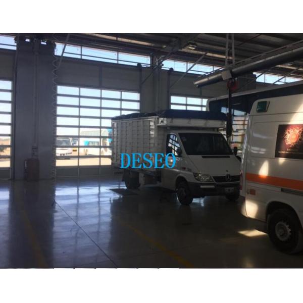 Wind Resistance Aluminum Sectional Door With Single / Double Layer Sheet High Quality Electric industrial aluminum Alloy
